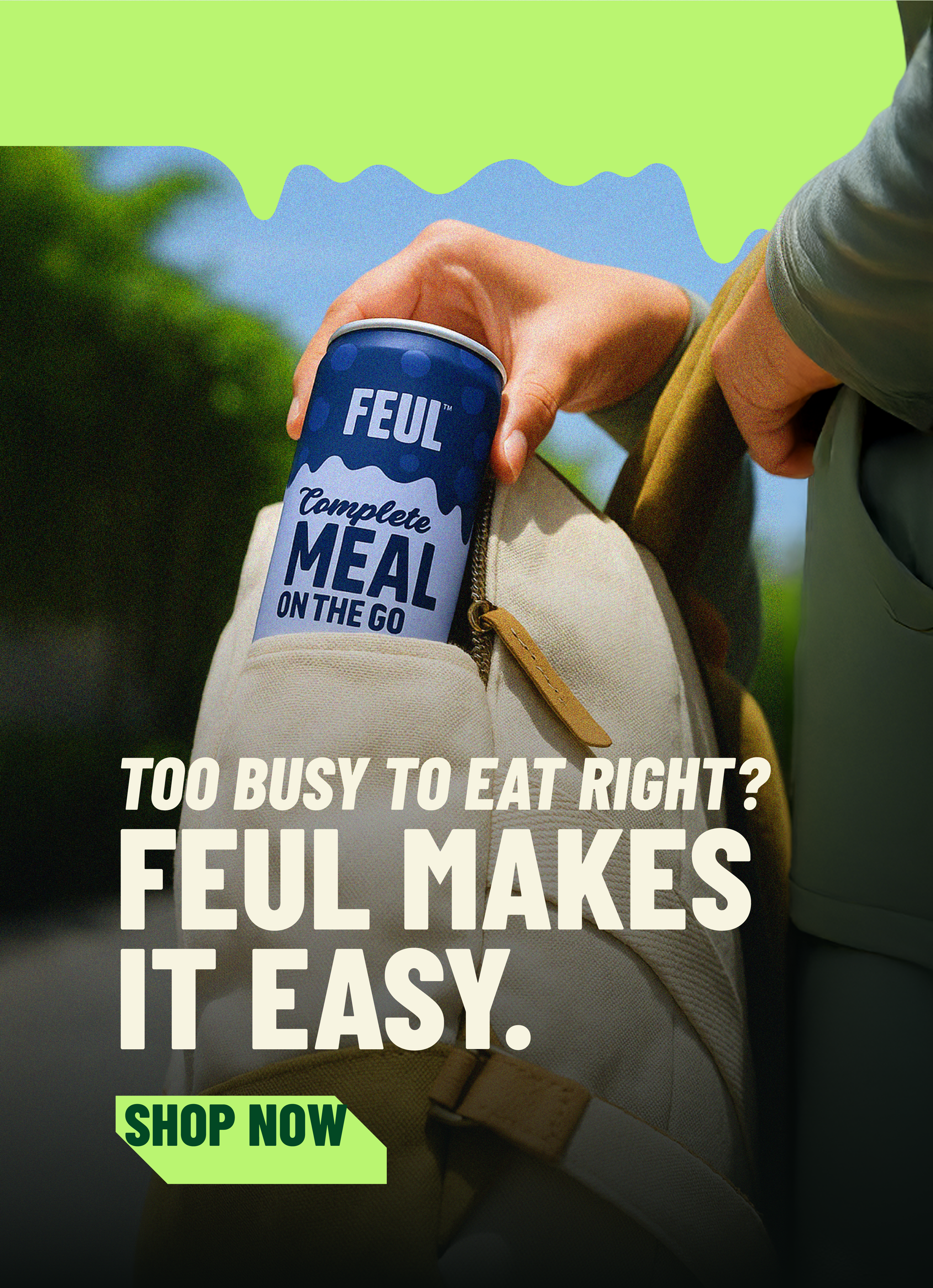 Feul product lifestyle shots - Coffee, Blueberry, and Chocolate shakes